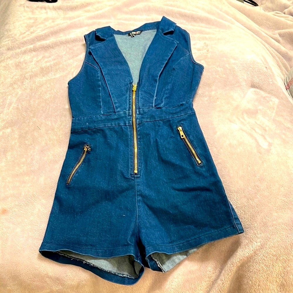 Fashion Nova Jean Romper